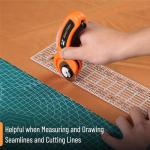 Mr. Pen- Sewing Ruler, 3 Pack, 6", 12" & 17", Acrylic Ruler, Quilting Ruler, Cutting Ruler, Acrylic Ruler for Cutting Fabric, Rulers for Quilting and Sewing, Non Slip Quilt Rulers, Sewing Supplies