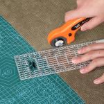 Mr. Pen- Sewing Ruler, 3 Pack, 6", 12" & 17", Acrylic Ruler, Quilting Ruler, Cutting Ruler, Acrylic Ruler for Cutting Fabric, Rulers for Quilting and Sewing, Non Slip Quilt Rulers, Sewing Supplies