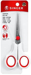 SINGER 00448 5-1/2-Inch Sewing Scissors with Comfort Grip,