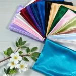 MDS Satin Fabric 5 Yards, 44" Wide, Silky Smooth Charmeuse Sateen Cloth for Wedding Arch Drapery Panel Backdrop Party Event Banquet Home Decoration Curtain Crafts DIY Sewing Costume - Royal Blue