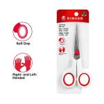 SINGER 00448 5-1/2-Inch Sewing Scissors with Comfort Grip,
