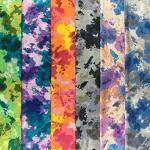 QiMicody Fat Quarters Fabric Bundles, 6Pcs 100% Cotton 19.69” x 19.69” (50cmx50cm) Precut Quilting Fabric Squares Sheets for DIY Patchwork Sewing Quilting Crafting, No Repeat Design (Batik Pattern)