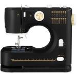 Best Choice Products Sewing Machine for Beginners, 55-Piece Kit, w/ 16 Built-in Stitch Patterns, Double Stitching, Foot Pedal, Storage Drawer, 6V - Black/Gold