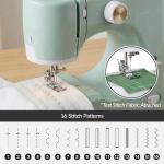 Best Choice Products Sewing Machine for Beginners, 55-Piece Kit, w/ 16 Built-in Stitch Patterns, Double Stitching, Foot Pedal, Storage Drawer, 6V - Black/Gold