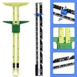 Sewing Gauge Measuring Tool Set, 5-in-1 Sliding Marker & Seam Gauge Ruler, T-Shaped Measuring Tool for Sewing, Quilting, Knitting, Crafting, Button Hole Marking, Hem Guide (​5 Pieces)​