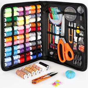 Sewing Kit for Adults,Maxfanay Needle and Thread Kit for Sewing,Professional Sewing Supplies Accessories with Tailor Scissors,43XL Thread,30 Needles,Yarn Snips and More for Travel Home Beginners