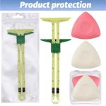 Sewing Gauge Measuring Tool Set, 5-in-1 Sliding Marker & Seam Gauge Ruler, T-Shaped Measuring Tool for Sewing, Quilting, Knitting, Crafting, Button Hole Marking, Hem Guide (​5 Pieces)​