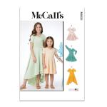 McCall's M8520K5 Easy-to-Make Children's and Girls' Knit Dresses Sewing Pattern Packet, Design Code M8520, Sizes 7-8-10-12-14