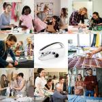 Sewing Kit:Sewing Bliss in one Box.Handheld Sewing Machine,Beginner's Sewing kit with Storage,Two Power Supply Modes,Portable mini Sewing Machine,Handheld for Beginners.(New White)