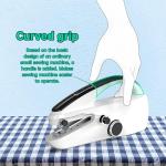 Sewing Kit:Sewing Bliss in one Box.Handheld Sewing Machine,Beginner's Sewing kit with Storage,Two Power Supply Modes,Portable mini Sewing Machine,Handheld for Beginners.(New White)