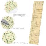 MYLbeter Hot Hem Ruler, 10x2.5inch Rectangular Ironing Ruler, Heat Resistant, Non-Slip, Sewing Tools for Quilting, Patchwork, DIY Craft Supplies