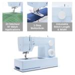 SINGER Heavy Duty 4423 Meltwater Blue High Speed Sewing Machine with Accessory Kit | Strong Motor With Enhanced Piercing Power, 97 Stitch Applications, Full Metal frame, 1-step Buttonhole & LED Light