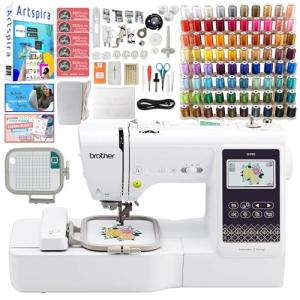 Brother SE700 Combo 2-in-1 Embroidery & Sewing Machine with 80 Embroidery Spools & Accessories