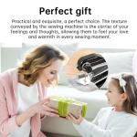 Handheld sewing machine, beginner's sewing kit with storage, two power supply modes, electric switch, simple operation, portable mini, beginner's sewing machine.Black