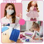 Tudomro 70 Pcs 10 x 10 Inch Cotton Fabric Squares Multicolor Quilting Fabric Bundles Precut Printed Patchwork Materials for Holiday DIY Crafts Cloths Handmade(Stylish Style)