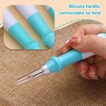 5 Pcs Ergonomic Grip Seam Ripper, Seam Ripper Set, Green Seam Rippers for Sewing,Thread Remover Tool for Crafting Removing Embroidery Hems Seams (Green)