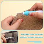 5 Pcs Ergonomic Grip Seam Ripper, Seam Ripper Set, Green Seam Rippers for Sewing,Thread Remover Tool for Crafting Removing Embroidery Hems Seams (Green)