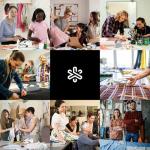 Handheld Sewing Machine,Two dear,Mini sewing machine,Easy to Use and Fast Stitch Suitable for Clothes,Fabrics, DIY Home Travel Electric Handheld Sewing Machine for Beginner.(Pink)