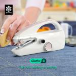 Handheld Sewing Machine,Two dear,Mini sewing machine,Easy to Use and Fast Stitch Suitable for Clothes,Fabrics, DIY Home Travel Electric Handheld Sewing Machine for Beginner.(Pink)