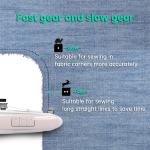 Handheld Sewing Machine,Two dear,Mini sewing machine,Easy to Use and Fast Stitch Suitable for Clothes,Fabrics, DIY Home Travel Electric Handheld Sewing Machine for Beginner.(Pink)