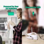 Handheld Sewing Machine,Two dear,Mini sewing machine,Easy to Use and Fast Stitch Suitable for Clothes,Fabrics, DIY Home Travel Electric Handheld Sewing Machine for Beginner.(Pink)