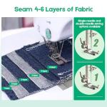 Xamanabu Sewing Machine for Beginners with 12 Built-in Stitches, 6 Included Feet, Portable Sewing Machine with Foot Pedal, High-Low Speeds