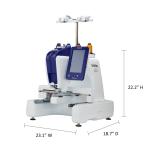 Brother Persona PRS100 Single Needle Embroidery Machine with 4-Spool Thread Stand and Free Arm Embroidery