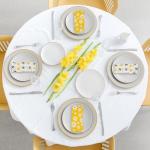 Whaline 6Pcs Bee Cotton Fabric Bundles Bee Daisy Honeycomb Plaid Fat Quarters Theme Quilting Patchwork Squares for Summer DIY Handmade Craft Decor, 18 x 22 Inch