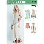 New Look Patterns Misses' Dress, Tunic, Top and Cropped Pants A (6-8-10-12-14-16-18) 6461