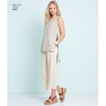 New Look Patterns Misses' Dress, Tunic, Top and Cropped Pants A (6-8-10-12-14-16-18) 6461