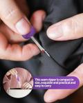 3 PCS Needle and Thread Seam Ripper, Rippers for Sewing and Thread,Remover Stitch Tool for Hand Sewing, Knitting, Cross Stitching, Embroidery and Thread Removal (Purple)