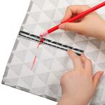 2 Pieces Sewing Gauge Metal Sliding Gauge Sewing Measuring Tool Quilting Gauge Ruler for Knitting Crafting Sewing Hemming Measuring Beginner Supplies