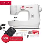 SINGER MX60 Lightweight & Portable Sewing Machine with Accessory Kit & Foot Pedal | 57 Stitch Applications, LED Light & 4-step Buttonhole | Great for Crafts & Mending