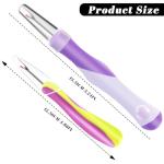 2 PCS Seam Rippers, Rippers for Sewing and Thread,Remover Stitch Tool for Hand Sewing, Knitting, Cross Stitching, Embroidery and Thread Removal(Purple + Green)