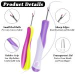 2 PCS Seam Rippers, Rippers for Sewing and Thread,Remover Stitch Tool for Hand Sewing, Knitting, Cross Stitching, Embroidery and Thread Removal(Purple + Green)