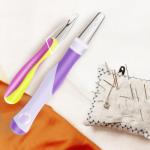 2 PCS Seam Rippers, Rippers for Sewing and Thread,Remover Stitch Tool for Hand Sewing, Knitting, Cross Stitching, Embroidery and Thread Removal(Purple + Green)