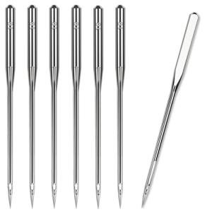 50 Pcs Size 100/16 Universal Leather&Jeans Sewing Machine Needles, Heavy Duty Machine Needles for Thickened Fabrics, Compatible with Home Sewing Machine