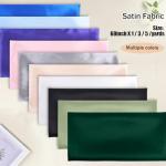 Satin Fabric by The Yard 60 Inch Wide Soft Silky Charmeuse Satin Fabric Soft Cloth Fabric Bridal Dress, Wedding Decorations, Crafts, Sewing, Draping, DIY Apparel Crafts (Royal Blue, 1 Yard)