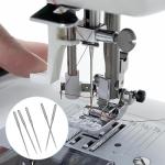 50 Pcs Size 100/16 Universal Leather&Jeans Sewing Machine Needles, Heavy Duty Machine Needles for Thickened Fabrics, Compatible with Home Sewing Machine