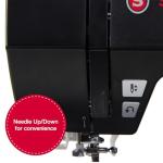 SINGER Heavy Duty 6600C Sterling Sewing Computerized Machine + Accessory | 100 Built-In Stitches Deliver 215 Stitch Applications| 60% More Power, 1100 Stitches/Min| Metal Frame, 6 One-Step Buttonhole