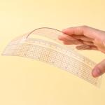 TIESOME L-Square Ruler Clear Sewing Ruler, Plastic Measure Tailor Ruler 90 Degree Clear Sewing Ruler Square Framing Measuring Tool Fabric Sewing Measuring Supplies for Pattern Making(1 PCS)