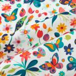 Joocolor 100% Cotton Fabric Butterfly Design by The Yard for Quilting Sewing Crafting (JC-006)