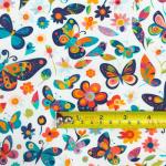 Joocolor 100% Cotton Fabric Butterfly Design by The Yard for Quilting Sewing Crafting (JC-006)