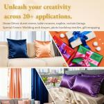 Precut Satin Fabric - Silky, Shiny, Soft Charmeuse Satin - Cloth Fabric by The Yard (1 Yard x 57 inch) - Navy Blue Fabric for Dress, Wedding Decorations, Draping, Sewing, Table Cloth, DIY Crafts