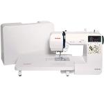 Janome JW8100 Fully-Featured Computerized Sewing Machine with 100 Stitches, 7 Buttonholes, Hard Cover, Extension Table and 22 Accessories