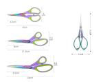 Titanium Coating Sewing Scissors Bundle, Professional Fabric Scissors Set, Ultra-Sharp Stainless Steel Blades, Ergonomic Handle, Great for Tailor, Embroidery, Craft, 9.1"/8.4"/5.5"/4.4"