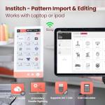 Poolin EOM 15-Needle Commercial Embroidery Machine for Small Business – Built for Hats, Caps & Daily Orders, 9” Touchscreen, Auto Color Change & Trim, Large Embroidery Area, WiFi/USB Design Transfer