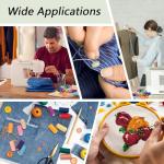 72 PCS Sewing Thread, Thread for Sewing Supplies, 36 Colors Polyester, 400 Yards Per Spool with Spools and Prewound Bobbins for Hand & Machine