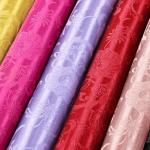 KKJIAF Sage Green Satin Jacquard Fabric 2 Yard, 60 Inch Wide Shiny Sunflower Pattern Silky Brocade Cloth Fabric for Tablecloth, Table Runner, Napkins, Dress, Bedding Sheet, DIY Crafts