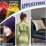 KKJIAF Sage Green Satin Jacquard Fabric 2 Yard, 60 Inch Wide Shiny Sunflower Pattern Silky Brocade Cloth Fabric for Tablecloth, Table Runner, Napkins, Dress, Bedding Sheet, DIY Crafts